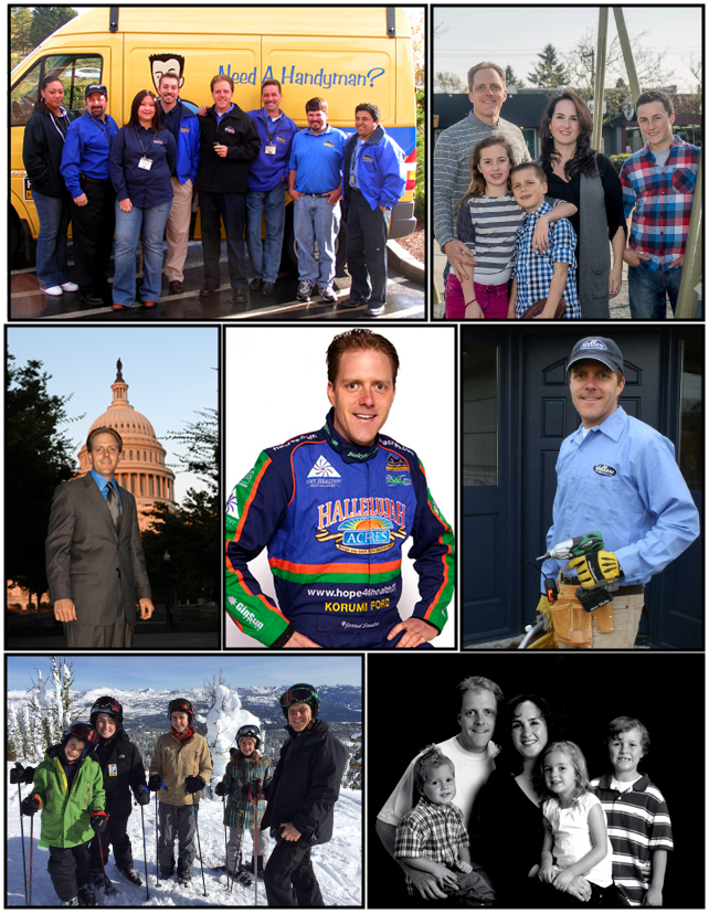 HomeTask's Yellow Van Handyman Team, White House 2007, Sessler Family, Washington DC Capital 2006, NASCAR 2006, Regional racing photo 2005, Subway with Subway Jared 2008 - Las Vegas, Sessler Family photo